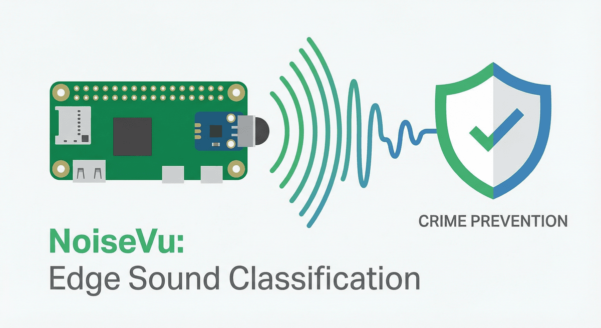 NoiseVu edge sound classification on Raspberry Pi for crime prevention